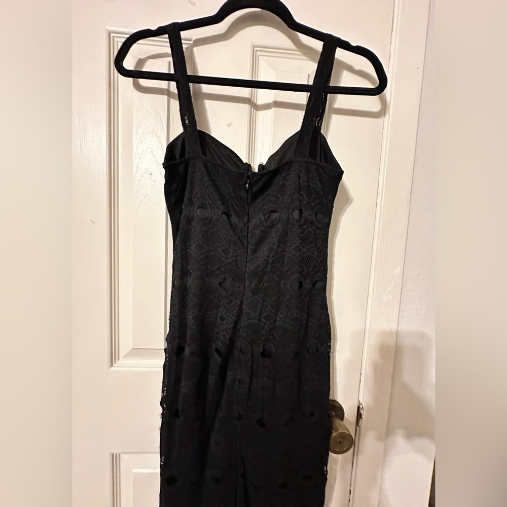 JustFab Black Lace Mini Dress